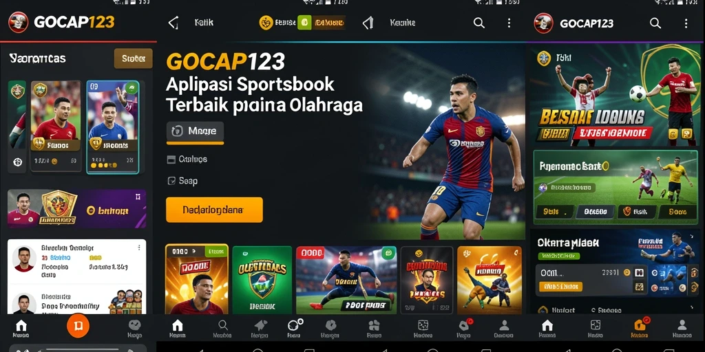 Screenshot GOCAP123 menampilkan antarmuka taruhan yang menarik dan informatif.