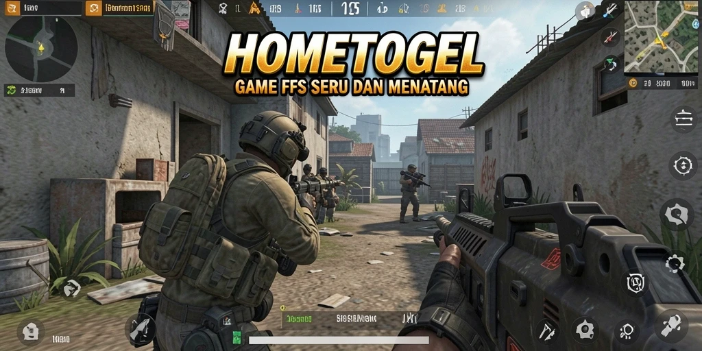 Tampilan gameplay HOMETOGEL yang mendebarkan dan penuh aksi.