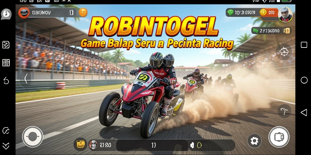Gameplay balap mendebarkan di ROBINTOGEL.