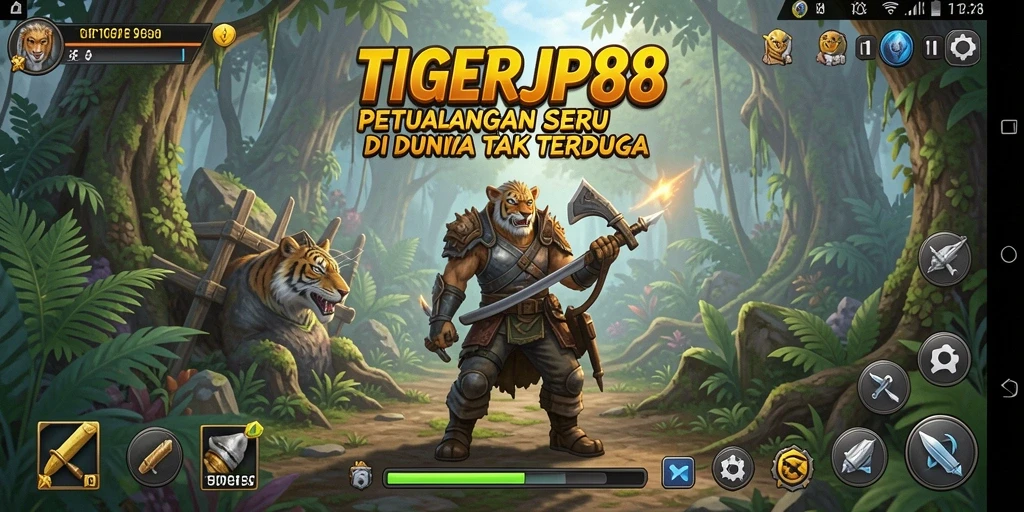 Tampilan gameplay TIGERJP88 yang menegangkan dan penuh petualangan.